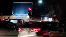 wynajem tablicy reklamowej Kraków Zakopiańska , 7mx4m z oświetleniem
