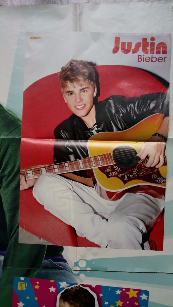 Mega Plakat + 3 zwykłe Justin Bieber