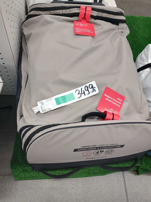 Namiot | Quechua AirSeconds 4.2 POLIBAWEŁNA | 4-os, 2 syp | Z Wystawy
