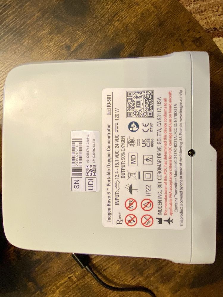 Koncentrator tlenu Inogen Rove 6 16 cell, przenośny