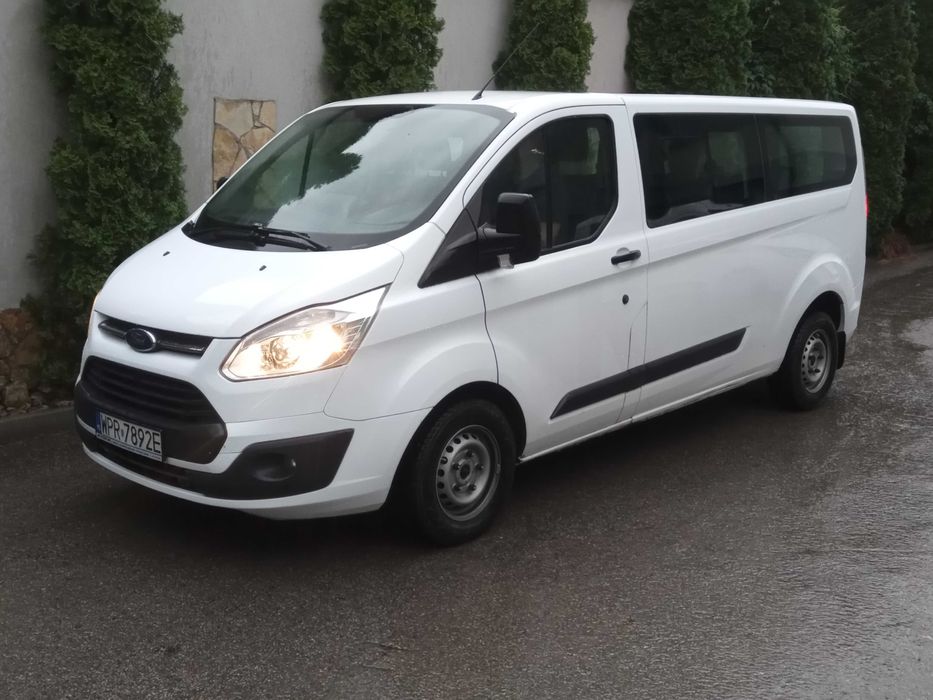 Ford Transit Custom, 9 osób, klima przód i tył, salon polska, VAT 23%