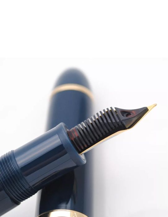 Caneta de aparo Jinhao, em acrilico, marinho Vendida, nova