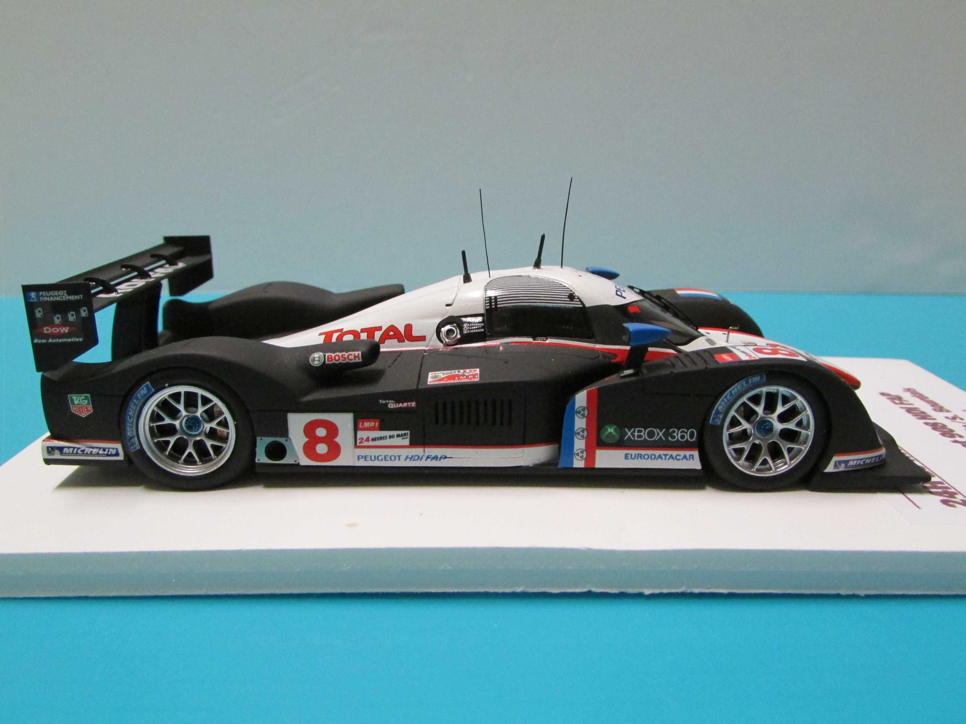 Peugeot 908 HDi FAP #8 (Lamy): 2º lugar 24h Le Mans 2007 - Spark 1/43