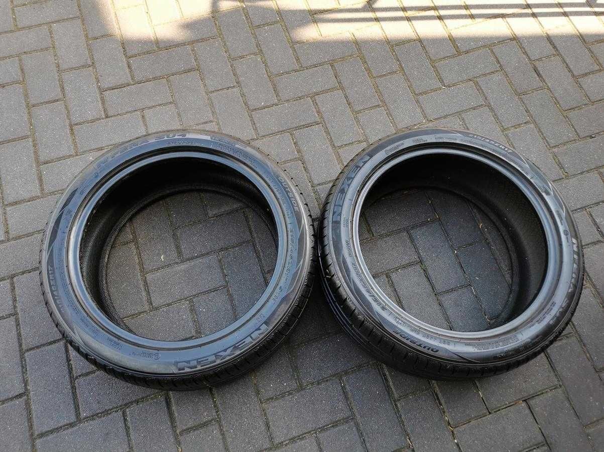 215/45 91W R17 NEXEN 8mm jak NOWE 2019r Letnie 2szt Opony