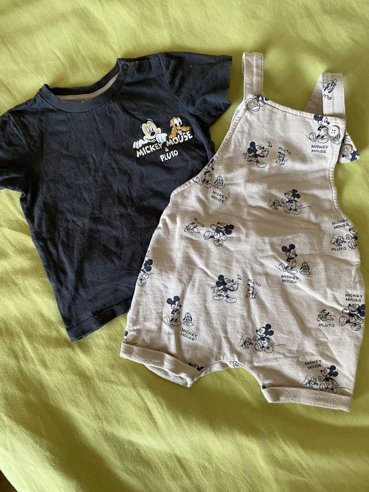 Пакет летних вещей на мальчика 80-82 (шорты, комбинезон, футболки)