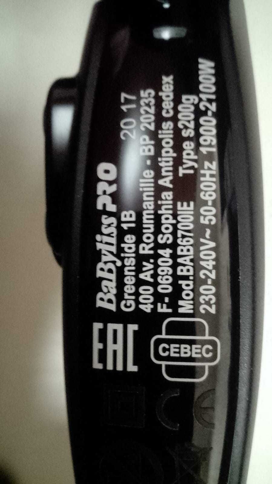 BABYLISS PRO BAB6700 Części elektronika