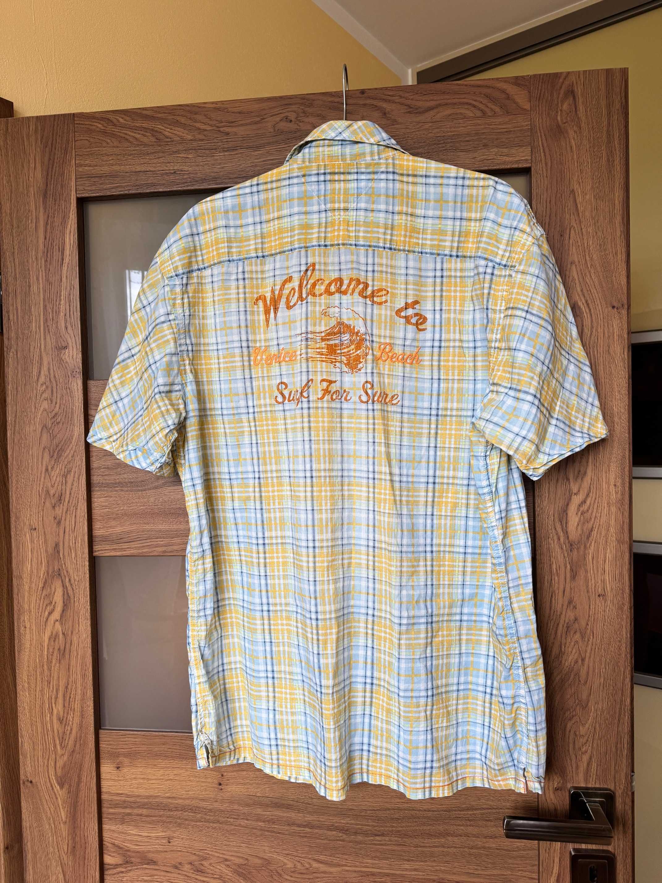 Koszula męska, casualowa, letnia, Hilfiger Denim XL.
