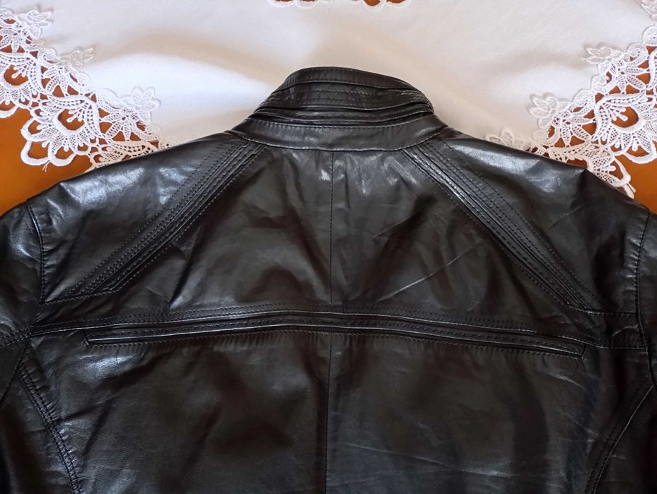 Чоловіча натуральна шкіряна куртка