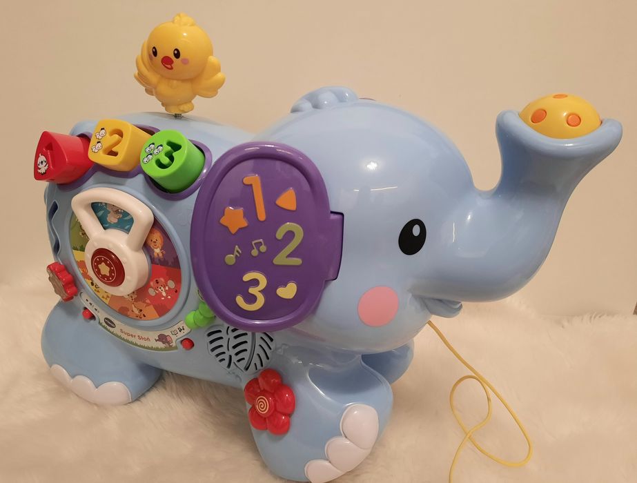 Vtech, Super Słoń, interaktywna zabawka do ciągnięcia