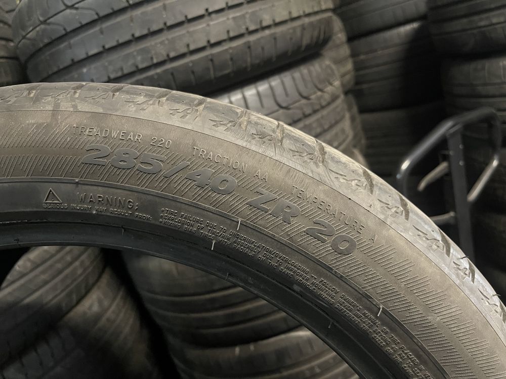 2xMichelin 285 40r20., 2018 5mm