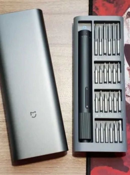Викрутка електрична з набором біт 24 шт, Xiaomi, аккумуляторна USB.
