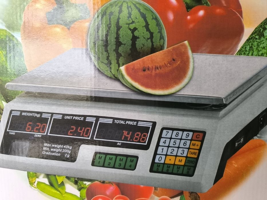 Balança pesa até 40 kg