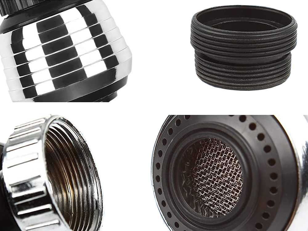 PERLATOR ADAPTER na Baterię Do Kranu Obrotowy 2 w 1. NAPOWIETRZACZ
