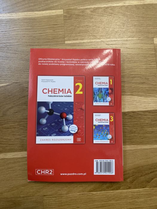 Podręcznik chemia rozszerzona 2 klasa liceum oficyna edukacyjna