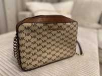 Torebka Michael Kors monogram brązowa
