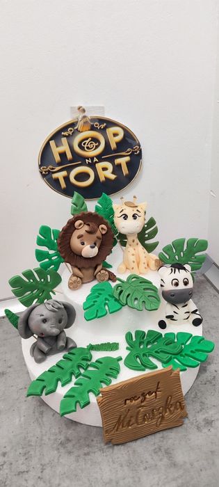 Piesek z masy cukrowej na tort jadalna figurka