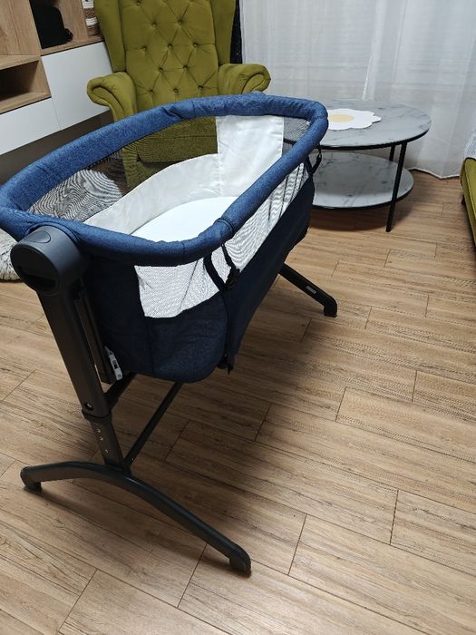 Łóżeczko dostawne Kinderkraft bea 2w1 navy blue