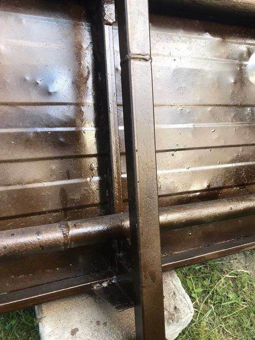 Причіп мотоблока. Причеп на трубі 50мм з сцепкою