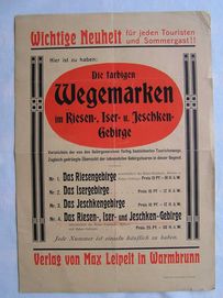plakat reklamowy  -  Cieplice Śląskie   ( Max Leipelt - Warmbrun )