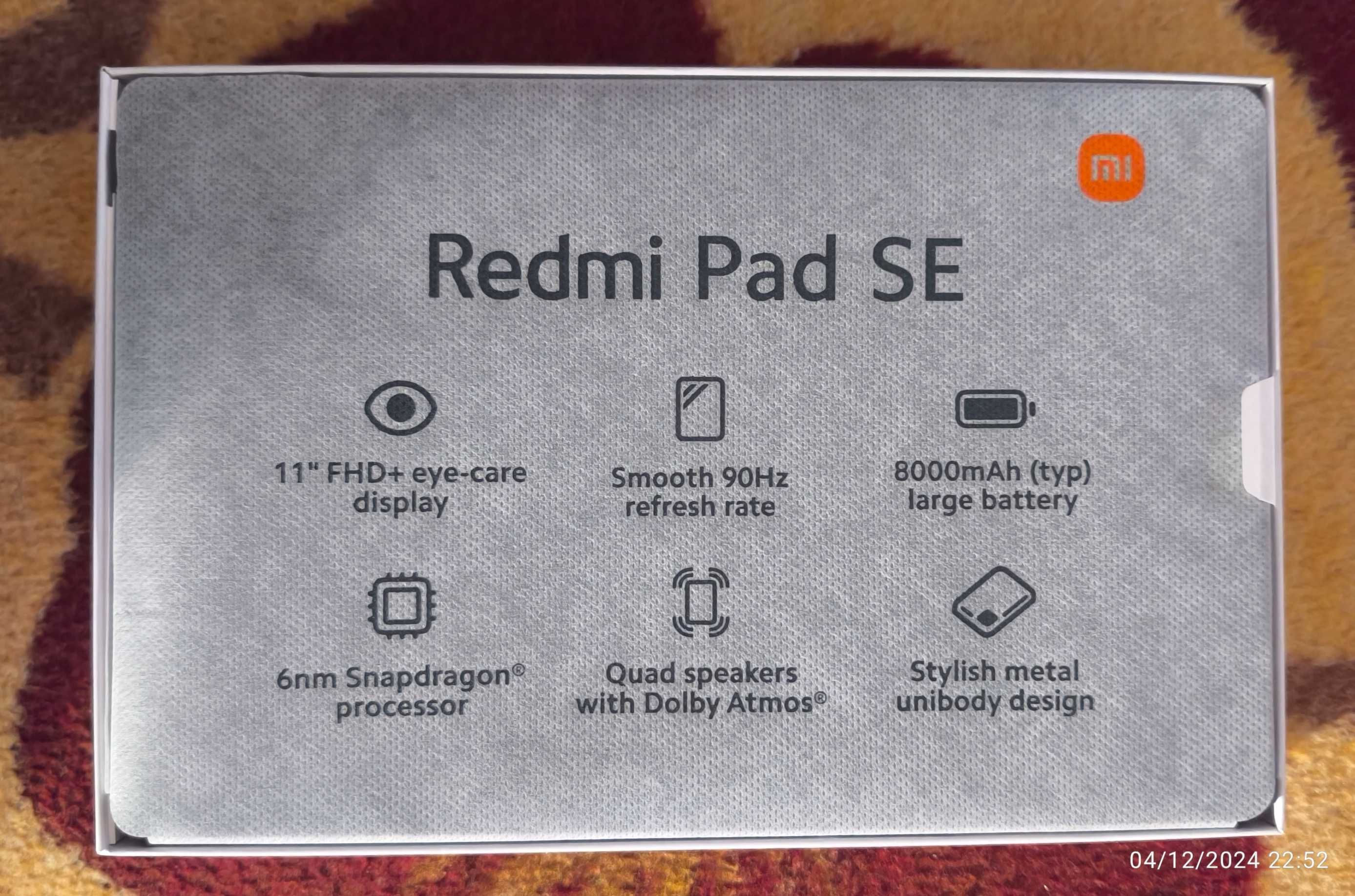 Xiaomi Pad se 11 4Gb 128Gb Cinza