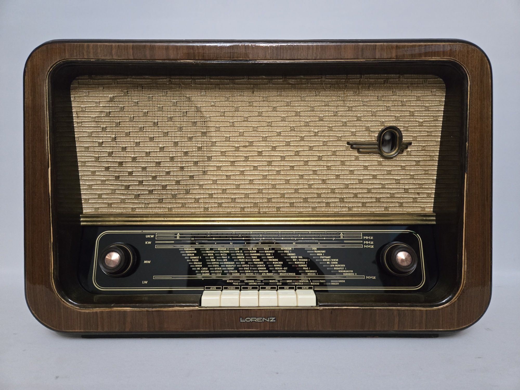 Rádio antigo reparado Lorenz
