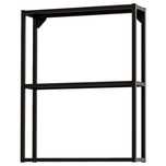 Estrutura Enhet, IKEA. 3 prateleiras com pratos giratórios metal preto