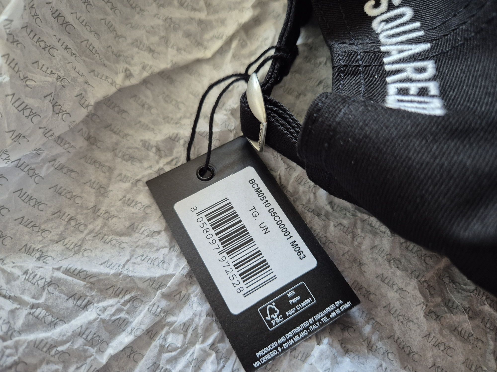 Czapka Dsquared czarna oryginał 100%