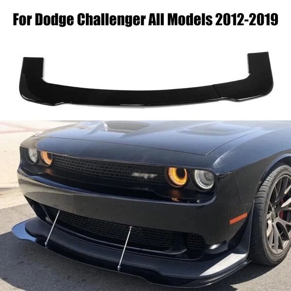 Передняя губа Dodge Challenger сплитер накладка на передний бампер