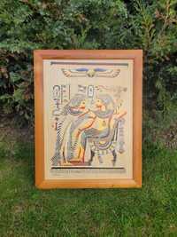 Obraz Starożytny Egipt na płycie w ramce drewnianej
