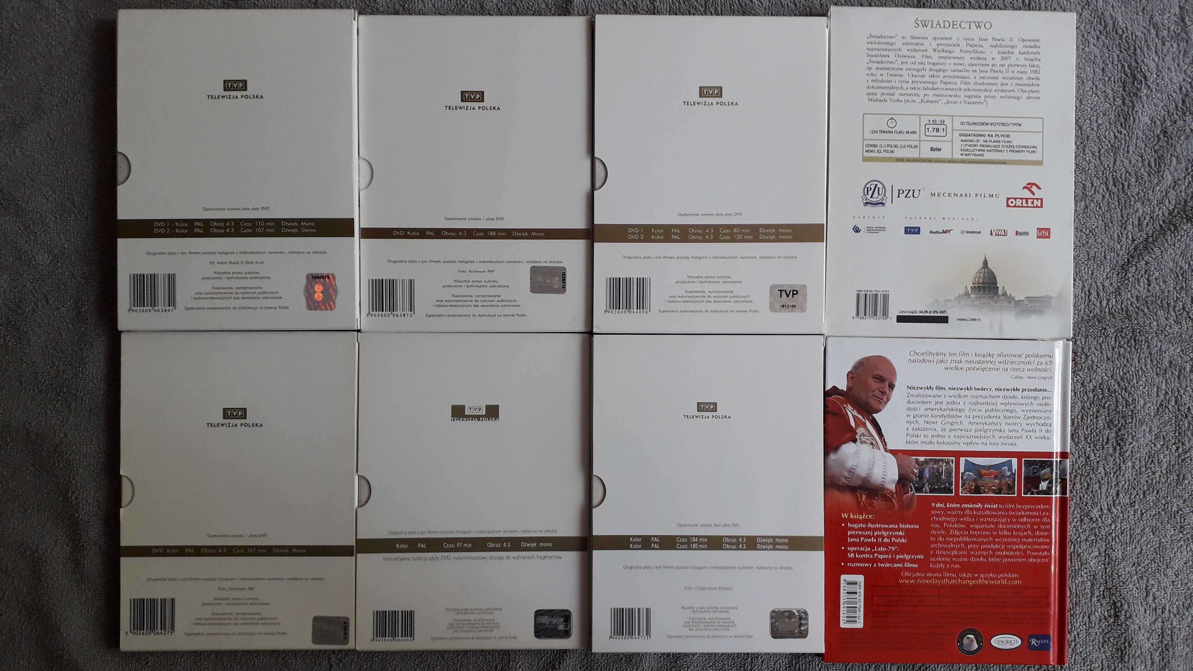 Filmy religijne JP II - pakiet 8 sztuk (DVD)