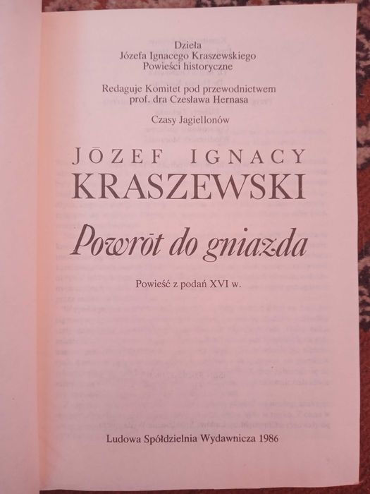 Józef Ignacy Kraszewski. Lublana. Powrót do gniazda