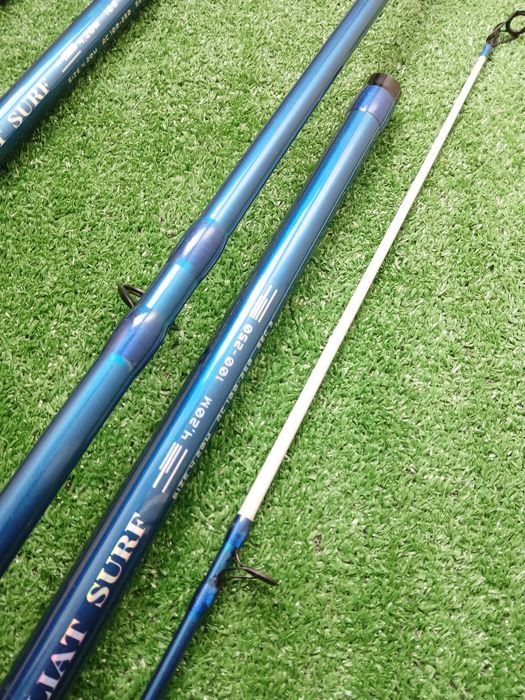 Conjunto de 2 canas pesca surfcasting