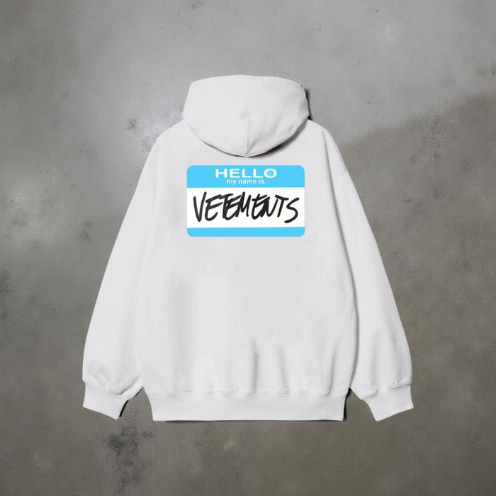 Мужское худи Vetements Logo унисекс  Ветементс Ветмо толстовка кофта