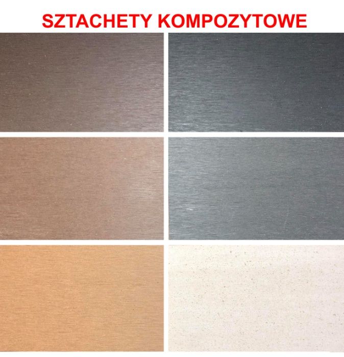 Sztachety kompozytowe, deska ogrodzeniowa WPC, ogrodzenia kompozytowe