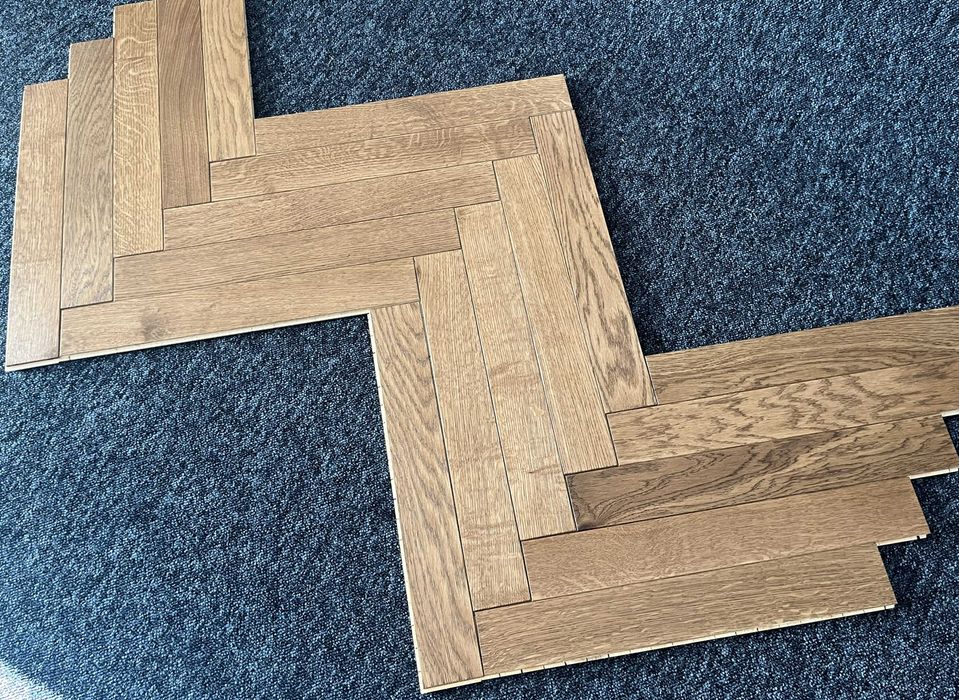 Jodełka klasyczna dębowa 11x68x470 Lakier - Select