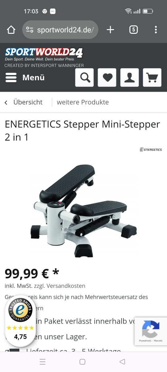 Stepper 2 w 1 . Nowy .