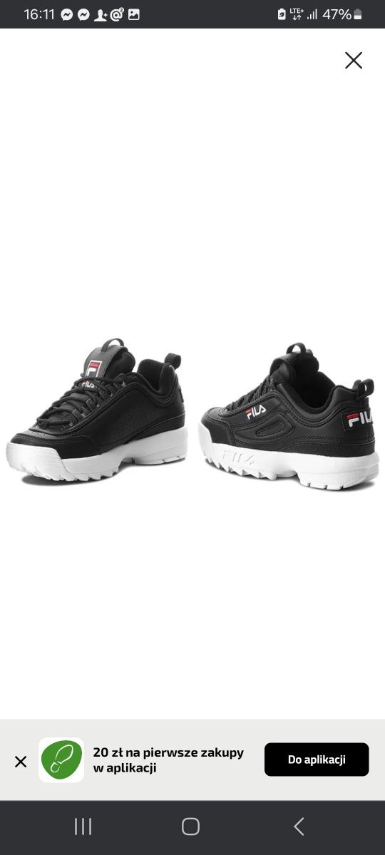 Fila buty damskie rozmiar 40