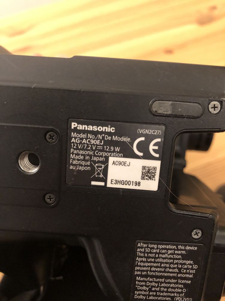 Kamera Panasonic full HD AG-AC90EJ zestaw 2 baterie