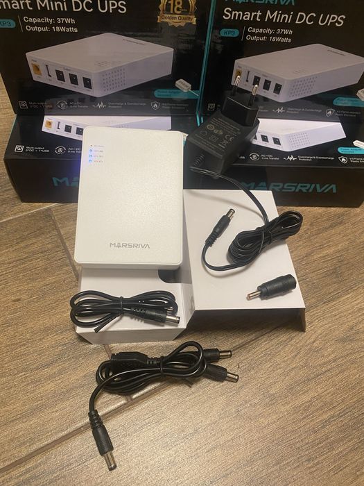 Дбж Безперебійник для роутера міні-UPS MARSRIVA KP3 ємністю 10000mAh