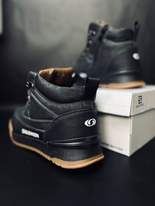 Чоловічі сапоги Salomon Зимові чорні сапоги Саломон мужские