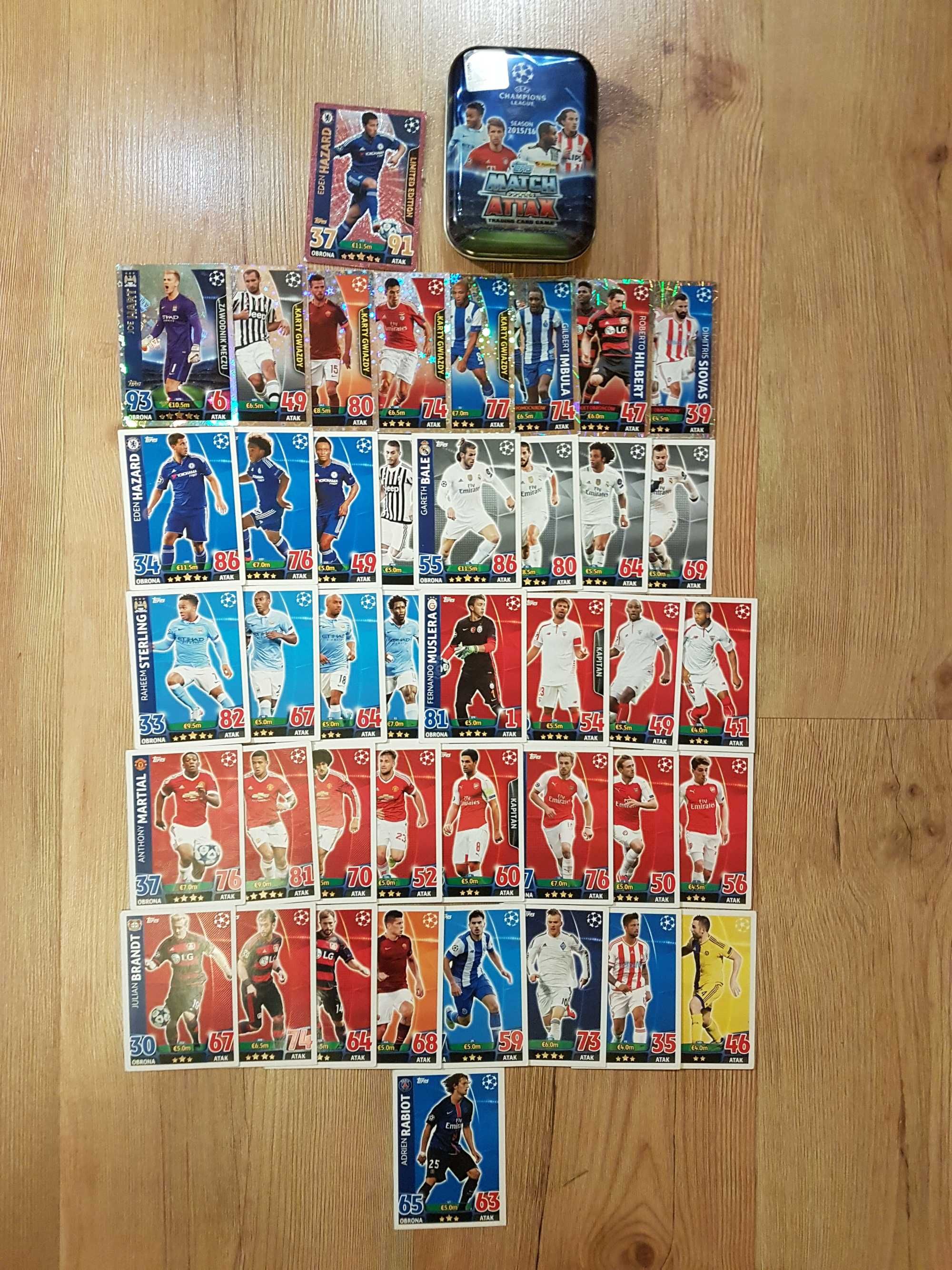 Karty Topps Match Attax 2015/2016, Limited Edition, puszka