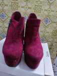 Botas senhora em bordeaux