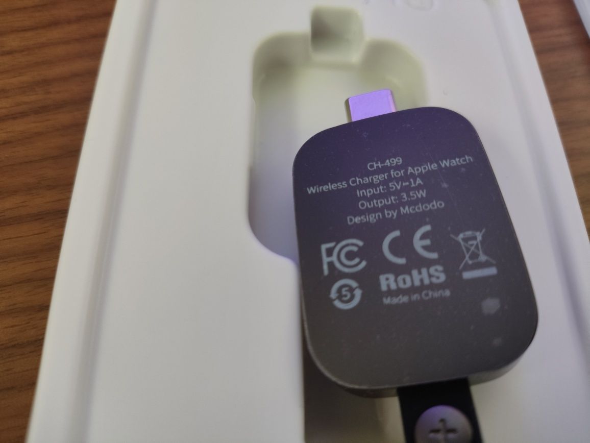 Carregador sem fios iWatch USB C portátil magnético para Apple Watch