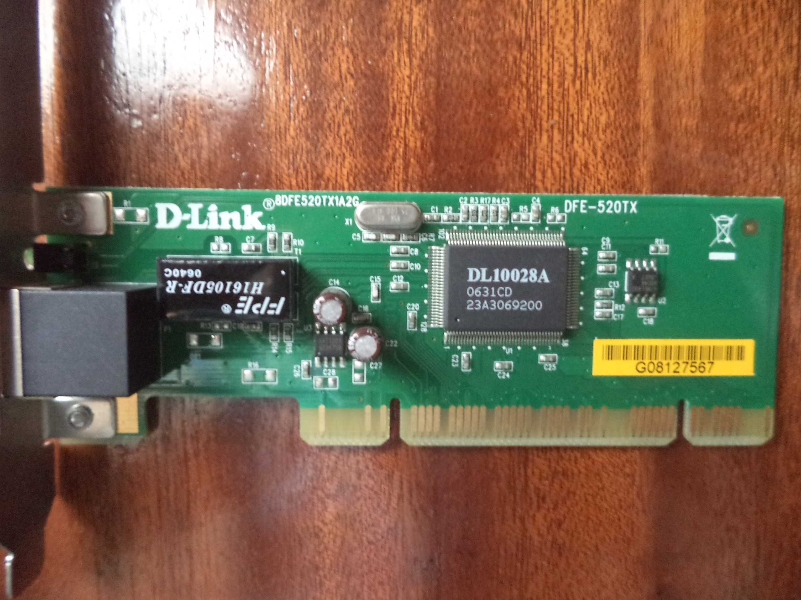 Сетевая карта DFE-520TX D-Link и оперативная память DDR 400MHz  256MB