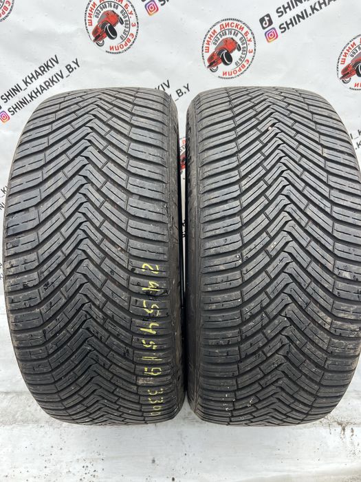 2шт 245/45R19 Continental AllSeasonContact, СКЛАД Б/У РЕЗИНЫ