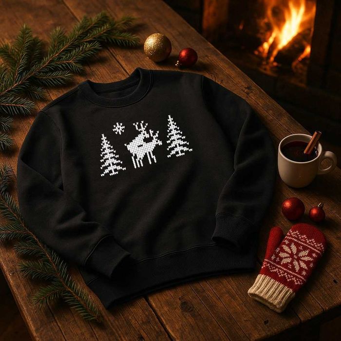 Новорічна колекція зимових світшотів різні кольори