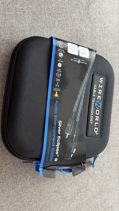 Interkonekt 2RCA-2RCA - Wireworld Silver Eclipse 8  - 0,5m OKAZJA