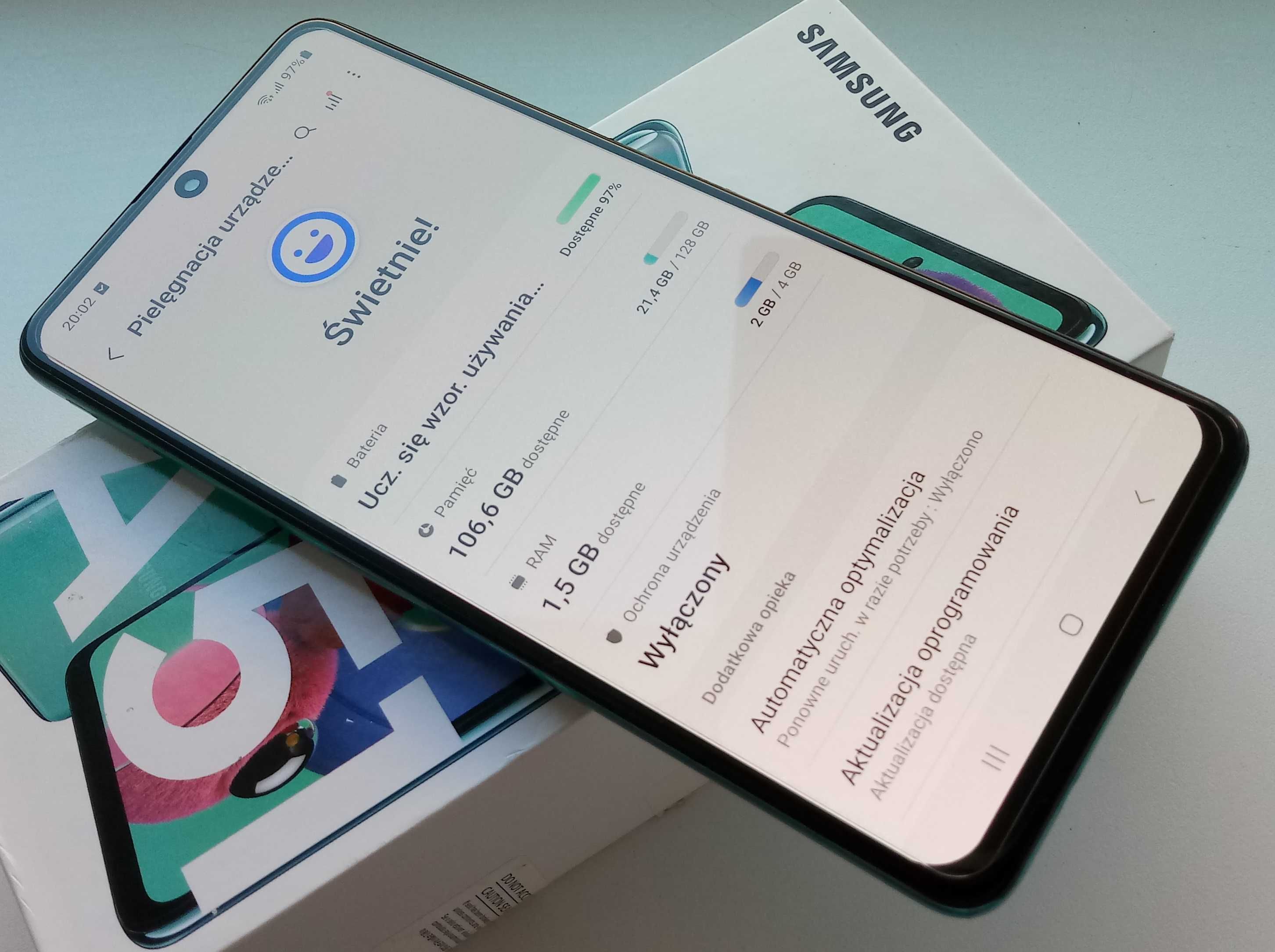 Samsung Galaxy A51 SM-A515 F/DSN  (128GB/4GB) stan BDB.