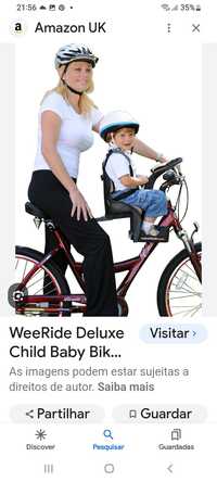 Cadeira de crianca para bicicleta weeride.