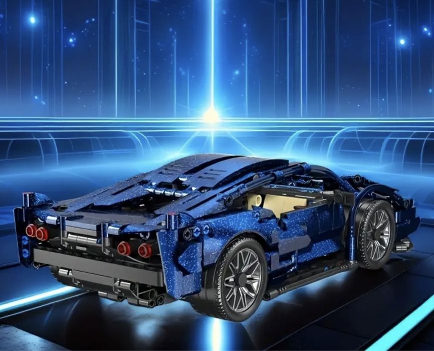 Конструктор машинка 1300 дет. 36 на 17см ламборгини лего lego звездное
